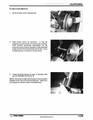 Polaris 2001 High-Performance Snowmobile Service Manual (PN 9916690), Page 200