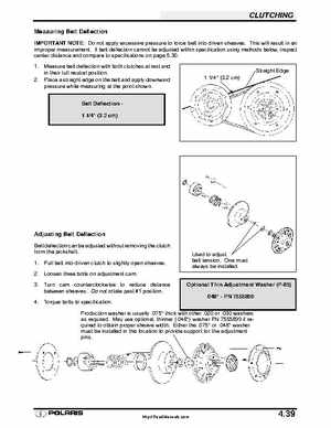Polaris 2001 High-Performance Snowmobile Service Manual (PN 9916690), Page 210