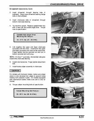 Polaris 2001 High-Performance Snowmobile Service Manual (PN 9916690), Page 253
