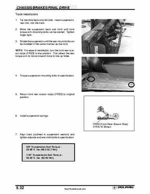 Polaris 2001 High-Performance Snowmobile Service Manual (PN 9916690), Page 254