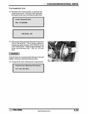 Polaris 2001 High-Performance Snowmobile Service Manual (PN 9916690), Page 257
