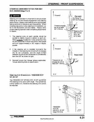 Polaris 2001 High-Performance Snowmobile Service Manual (PN 9916690), Page 280