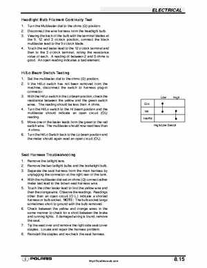 Polaris 2001 High-Performance Snowmobile Service Manual (PN 9916690), Page 351