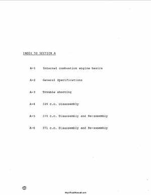 1969 Ski-Doo Snowmobiles Service Manual, Page 4