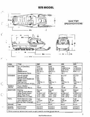 1970-1973 Ski-Doo Snowmobiles Technical Data Manual, Page 4