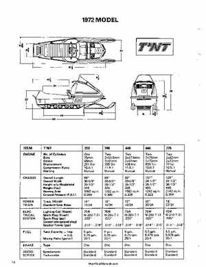1970-1973 Ski-Doo Snowmobiles Technical Data Manual, Page 15