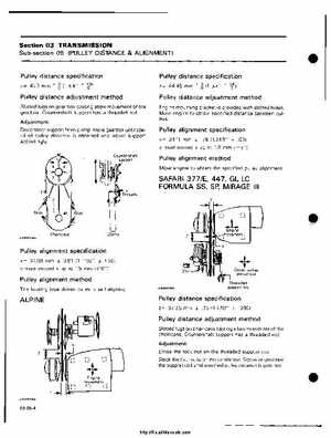 1985 Ski-Doo snowmobile Service Manual, Page 289