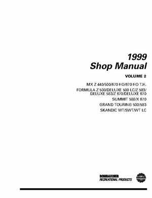 1999 Ski-Doo Factory Shop Manual Volume Two, Page 2