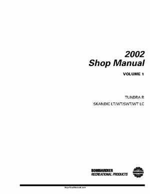 2002 Ski-Doo Shop Manual Volume One, Page 2