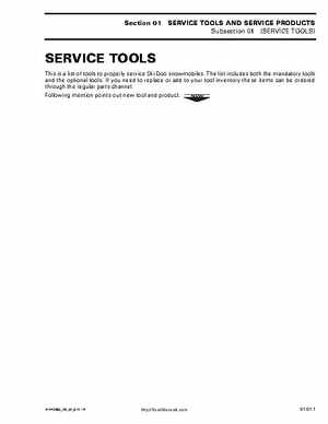 2003 Ski-Doo REV Series Factory Shop Manual, Page 20