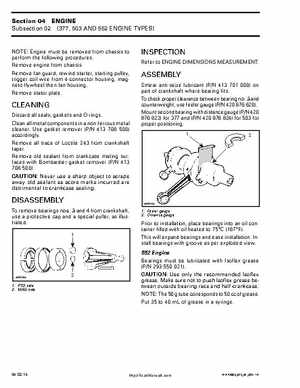 2003 Ski-Doo ZX Series Factory Shop Manual, Page 122