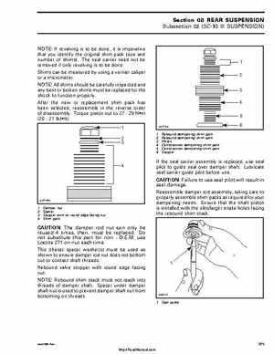 2004 Ski-Doo REV Series Factory Service Manual, Page 321