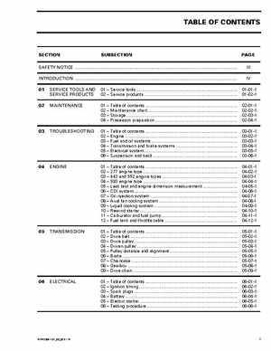 2004 Skidoo Tundra Skandic Series Service Manual, Page 4
