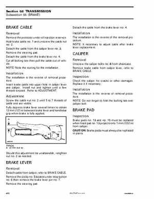 2004 Skidoo ZX Series Service Manual, Page 413