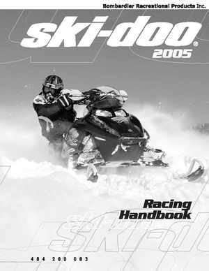 2005 Ski-Doo Racing Handbook, Page 1