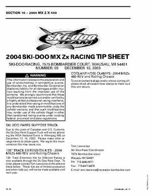 2005 Ski-Doo Racing Handbook, Page 422