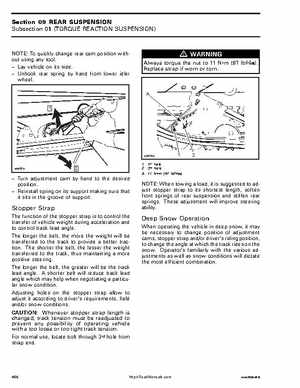 2005 Ski-Doo Tundra, Skandic, Expedition Shop Manual, Page 494